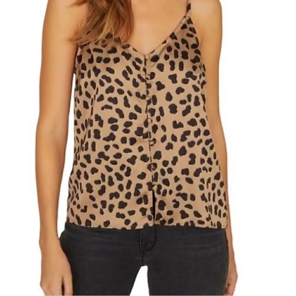 NEW! Sanctuary Sleeveless Leopard Top Sz XS